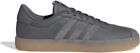 Adidas Vl Court 3 0 Mens Gray Low Skateboarding Shoes Sneakers Leather Id9081