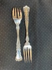 Gorham Buttercup Sterling Silver Salad Forks Set 2 6 25  74 Grams Ds02