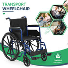  fda Approved foldable Manual Wheelchair W flip Back Armrest Swing Away Footrest