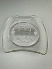 Holiday Inn Hotels Vintage Clear Glass Cigarette Ashtray 1960s Vaulted 5 