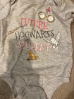 6 9 M Harry Potter 3 Pc Short Sleeve Bodysuits Future Wizard Baby Girl Euc