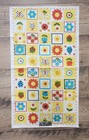  Vtg 60s Parisian Prints Linen Tea Towel Flowers Strawberry Kitchen Dish Towel