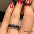 Gorgeous Cubic Zircon 925 Silver Plated Ring Women Wedding Party Jewelry Sz 6-10