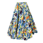 Vintage 1950s Circle Skirt With Vibrant Southwestern Novelty Print