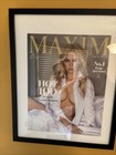 Paige Spiranac Signed Maxim Cover July Aug 2022 Framed