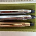 Cross Lot Gold Filled Vintage Pencil Chrome Pen   Pencil Set Original Case Lead