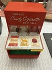 Vintage 1960s Miner-matic Candy Cigarette Bank Toy Machine W  13 Candy Packs