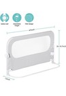 Baby Bed Rail Guard For Toddlers - 47  Toddler Bed Side Rails Gray