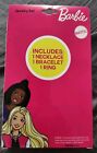 New Original Barbie Jewelry Set - Necklace  Bracelet And Ring  mattel  50  Off