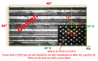Grayscale Wood American Flag Cornhole Game Usa Wrap Distressed Bag Decal Board