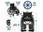 Medline Lightweight K4 Wheelchair For Adults 18w  X 16 d Seat