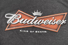 Anheuser-busch Mens Bud Budweiser King Of Beers Charcoal Heather Shirt New M