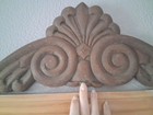 Antique Over Door Hand Carved Wood Pediment 36  X 8  Tall In The Center