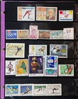 Sports Topicals Stamp Collection Stockbook 28 Pages Mint   Used Zayix