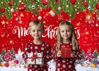 7x5ft Red Christmas Backdrop Merry Christmas Party Backdrop For Photography N   