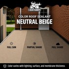 Liquid Rubber Roof Sealant Beige 1 Gallon Waterproof Elastomeric Coating