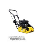 2 5hp Plate Compactor With 79 7cc Gas Engine  8200n Force  Foldable Wheels 