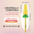 Usa  1 Pana 5 In 1 Nail Carbide Bit - Gold - Coarse Grit 3 32 