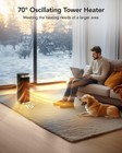 Idoo Heater Electric Heating Energy Efficient With Eco Mode 24h Timer Thermostat
