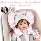 Infant Car Seat Insert With Ultra-thick Head Support - Universal 3-in-1 Baby    