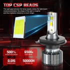 9003 h4 Headlight Led Bulbs Super Bright 6000k For Ski Doo Rev Xp Xs Xr 2003-18