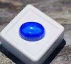 Natural Royal Blue Star Sapphire 15 Ct Certified Oval Cabochon Loose Gemstone