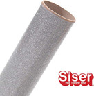 Glitter Htv 11 8 x5ft Roll - Iron On Heat Transfer Vinyl  silver 