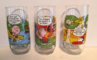 Vintage Camp Snoopy Glasses Charlie Brown Collection Of Mcdonald s Set Of 3 
