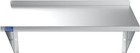 Heavy-duty Stainless Steel Wall Shelf - Square Edge Metal Kitchen Shelving