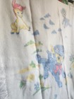 Vintage Esmond Baby Blanket Pastel Nursery Animals Polyester Viscose 1970s