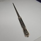 Vintage Ornate Silver Tone Letter Opener - Victorian Style Desk Accessory