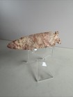 Vintage Authentic 4 5  Side Notched Spear Point Pink Chert Flint Indian Artifact