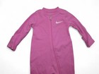 Nike Baby Girls Footie Romper One Piece Coverall Playful Pink Newborn 3m Infant