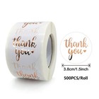 500-2000pcs Thank You For Business Stickers Envelope Gift Label Sticker Paper