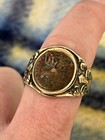 Antique 14 10k Gold Shell Over Copper Loyal Order Of Moose Lodge Ring Sz 9 5 7g