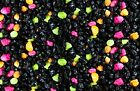 Black With Neon Sparkles Colored Aquarium  Vivarium Fish Tank Gravel 4 4lb