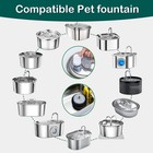 16 Pack Cat Dog Fountain Filters For 67oz 2l Stainless Pet Water Bowl