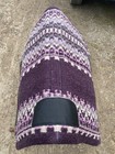 Purple W lilac  Gray Wool Cutter Style Western Saddle Pad W fleece 32 X 34