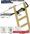 Ladder Stabilizer  Adjustable Heavy Duty Ladder Standoff With Pins   Sheet For W