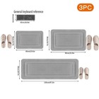 3pcs Memory Foam Bathroom Rug Absorbent Bath Mat Set Small Large And Door Rug Us