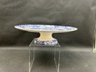 Spode Blue Italian  11  Footed Cake Plate  New With Tags perfect