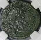 886 Ngc Ch Vf Leo Vi The Wise Byzantine Empire    Copper Follis Coin  26040501c 