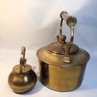 Vintage Art Deco Brass Set Of Two Coffee tea Pots water Jugs  35 