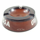 Rare Vintage Makanissa Beer Brand Ash Tray - Brown Glass - Ethiopian Ahmeric