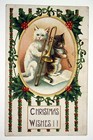 C 1912 Anthropomorphic Cats Playing Musical Instruments Postcard Embossed  62