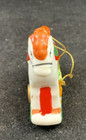 Vintage Enesco Designed Giftware Rocking Horse Christmas Ornament Miniature 