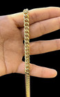 10k Yellow Gold Royal Miami Cuban Link Chain 8mm 24  Inc Men s Necklace Box Lock
