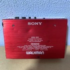 Sony Walkman Wm-501 Red Portable Cassette Player Vintage Audio Collectible