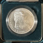 John Adams Presidential Medal - Us Mint 1 Oz  999 Silver   In Ogp W coa
