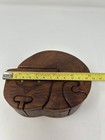 Asha Handicrafts Wooden Puzzle Trinket Box Handmade Sleeping Cat Hidden Storage